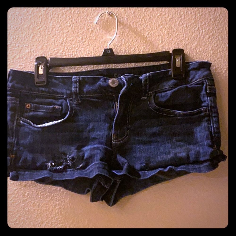 Stretchy jean shorts from American Eagle.